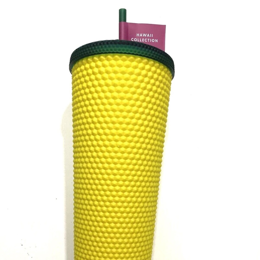 NEW Starbucks Hawaii Edition Pineapple Yellow Studded Tumbler Venti Size 24oz